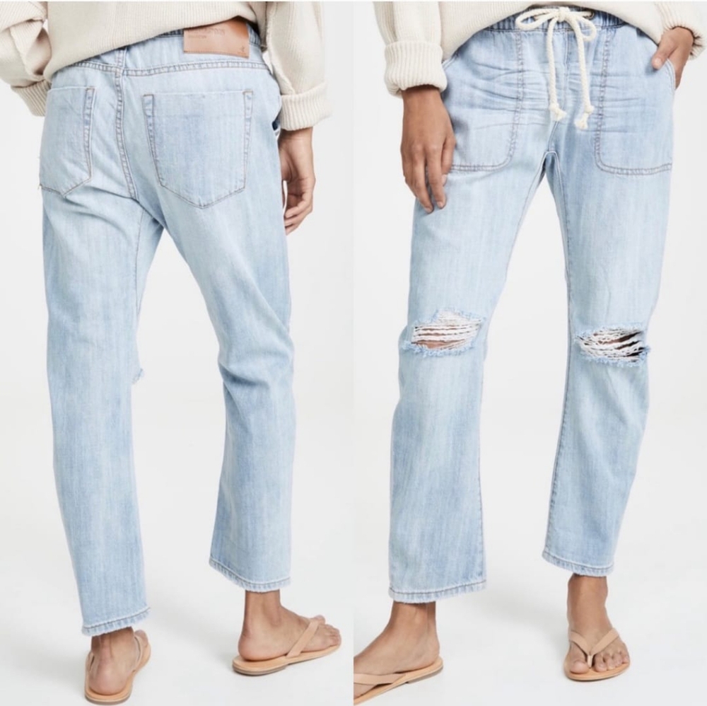 ONE TEASPOON Shabbies Drawstring boyfriend jeans. Size XXS